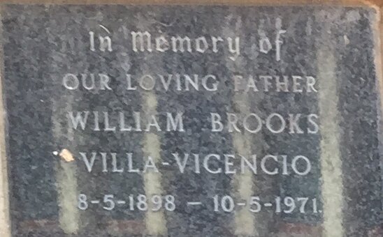VICENCIO William Brooks, Villa 1898-1971