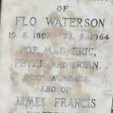 WATERSON James Francis 1888-1966 &amp; Flo 1892-1964