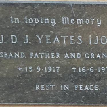 YEATES J.D.J. 1917-1975