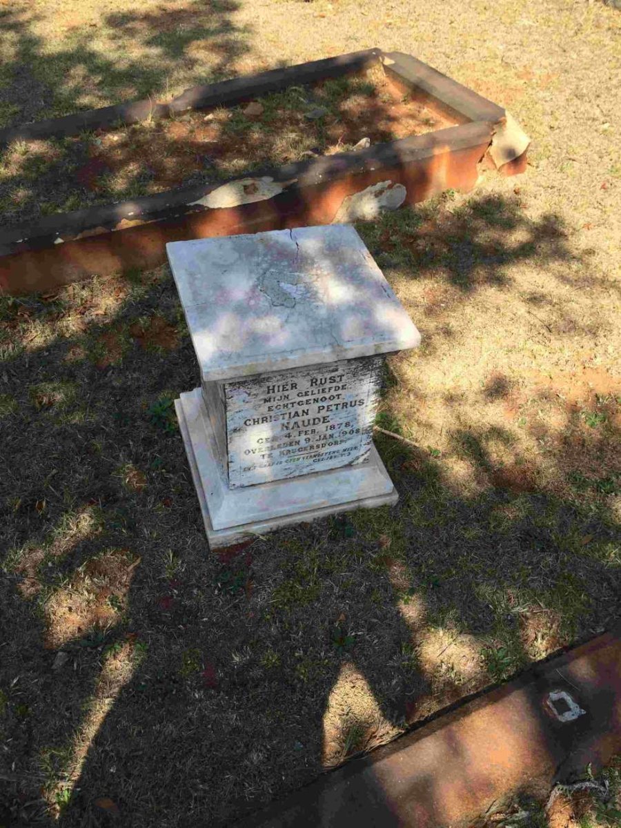 NAUDE Christian Petrus 1878-1908