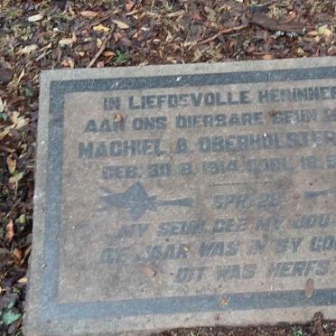 OBERHOLSTER Machiel A. 1914-1940