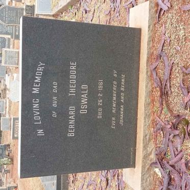 OSWALD Bernard Theodore -1961