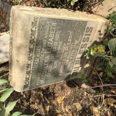 PLESSIS Andries, du 1883-1947 &amp; Magdalena Elizabeth DU TOIT 1883-1946