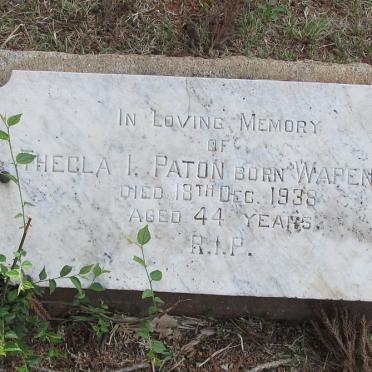 PATON Thecla I. nee WAPENAAR -1938
