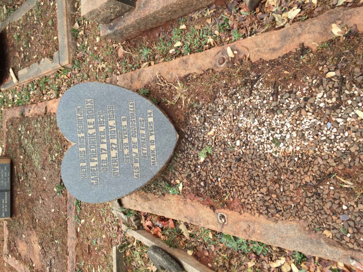 ROUX Carel Fredrik, le 1926-1939