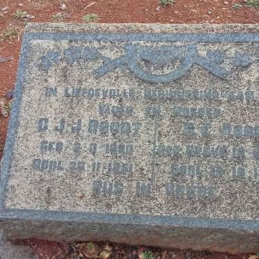ROODT C.J.J. 1880-19?1 &amp; G.E. GROVE 18?1 -1942