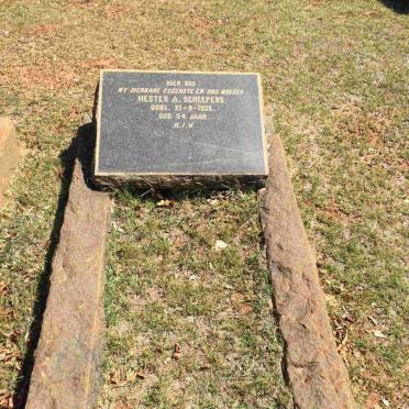 SCHEEPERS Hester A. -1935