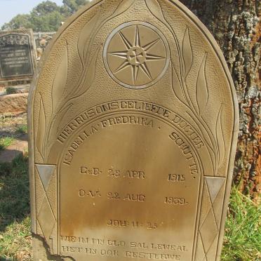 SCHUTTE Isabella Fredrika 1915-1939