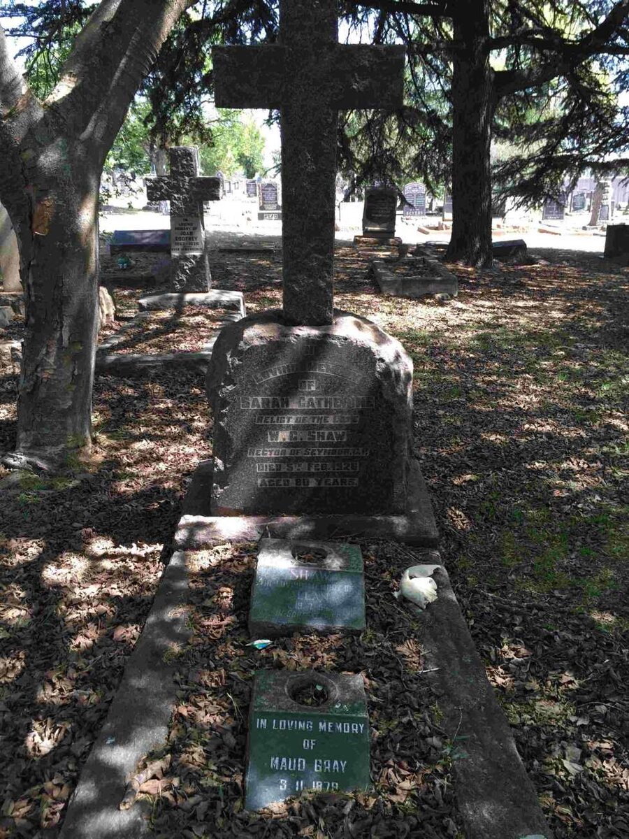 SHAW Sarah Catherine -1926 :: SHAW Allan -1954 :: GRAY Maud 1879