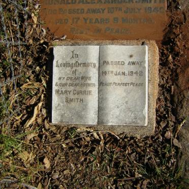 SMITH Mary Currie -1942 :: SMITH Ronald Alexander -1940 