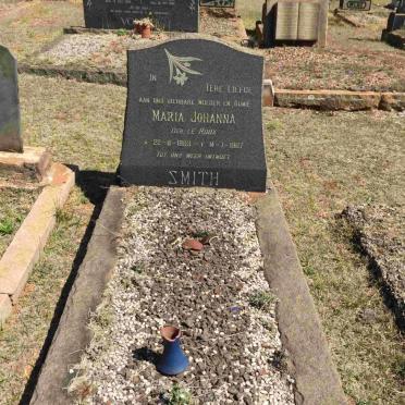 SMITH Maria Johanna nee LE ROUX 1903-1967
