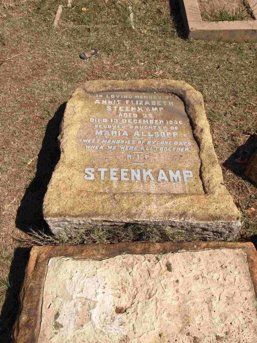 STEENKAMP Annie Elizabeth -1936