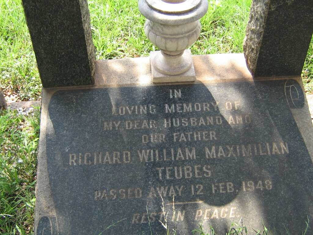 TEUBES Richard William Maximilian -1948