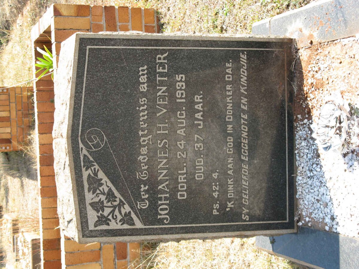 VENTER Johannes H.  -1935