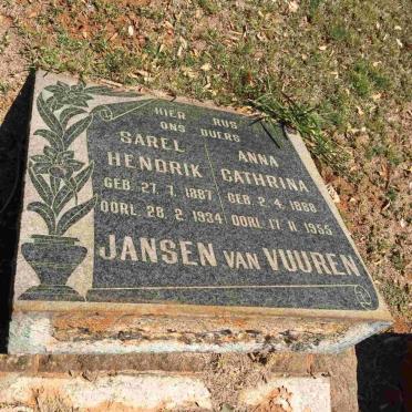 VUUREN Sarel Hendrik, Jansen van 1887-1934 &amp; Anna Cathrina 1888-1955