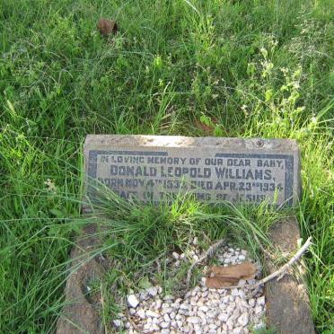 WILLIAMS Donald Leopold 1933-1934