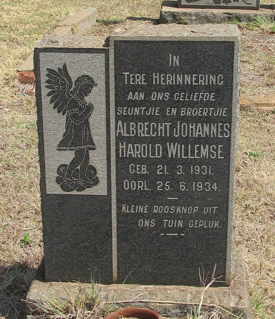 WILLEMSE Albrecht Johannes Harold 1931-1934
