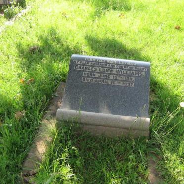 WILLIAMS Charles Louw 1911-1937
