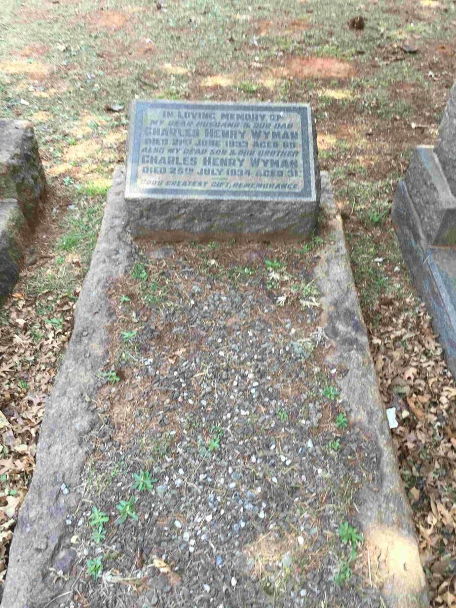 WYMAN Charles Henry -1933 :: WYMAN Charles Henry -1934