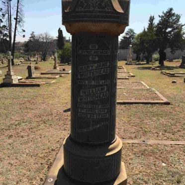 WHITEHEAD William 18?3-1913 &amp; Mary Jane -1946