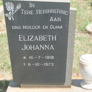 ALLEN Elizabeth Johanna 1918-1973