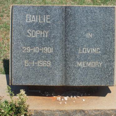 BAILIE Sophy 1901-1969