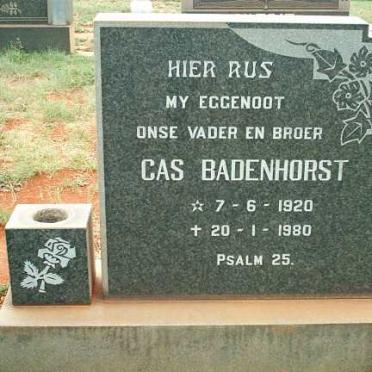 BADENHORST Cas 1920-1980