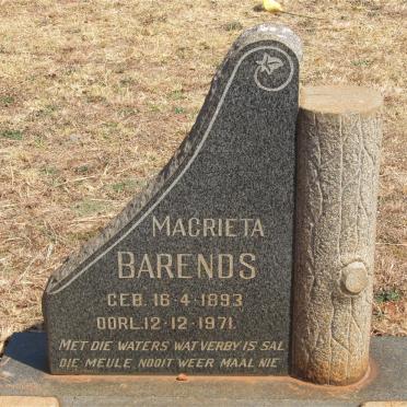 BARENDS Magrieta 1893-1971