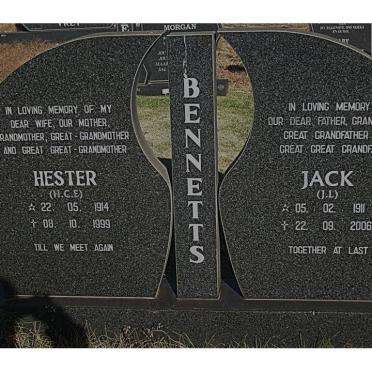 BENNETTS J.L. 1911-2006 &amp; H.C.E. 1914-1999