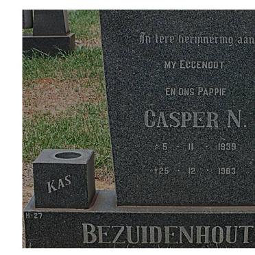 BEZUIDENHOUT Casper N. 1939-1983