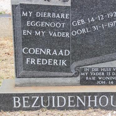 BEZUIDENHOUT Coenraad Frederik 1921-1977