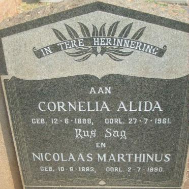 BESSINGER Nicolaas Marthinus 1893-1990 &amp; Cornelia Alida 1888-1961