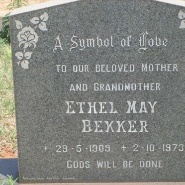 BEKKER Ethel May 1909-1973