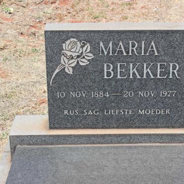 BEKKER Maria 1884-1977