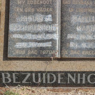 BEZUIDENHOUT Josias J. -1958 &amp; Isabella Maria 1897-1970
