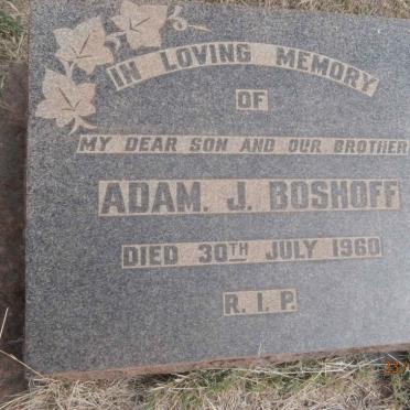 BOSHOFF Adam J. -1960