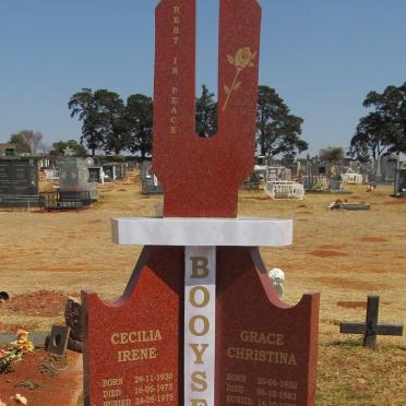 BOOYSEN Grace Christina 1920-1983 :: BOOYSEN Cecilia Irene 1930-1975