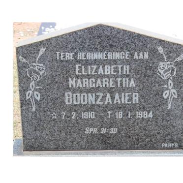 BOONZAAIER Elizabeth Margaretha 1910-1984