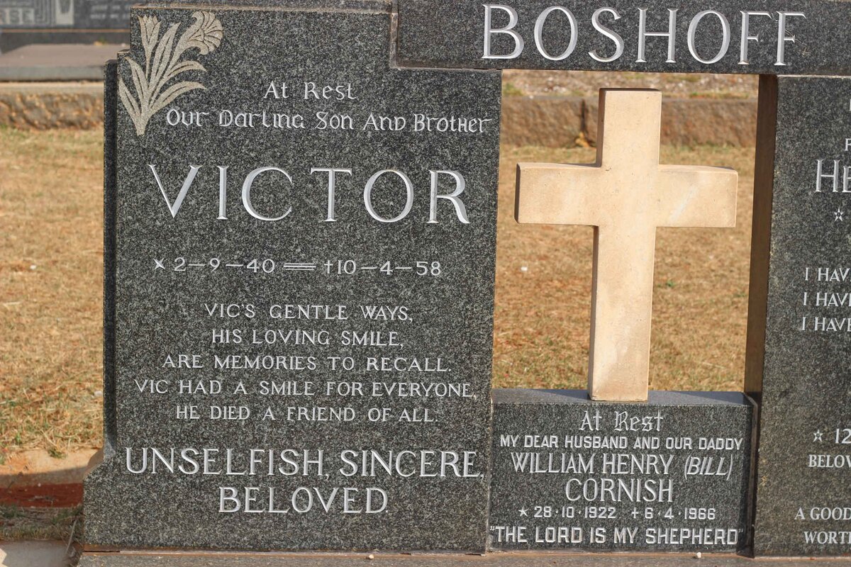 BOSHOFF Victor 1940-1958