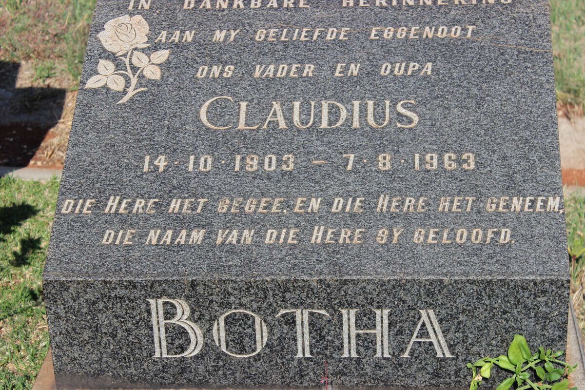 BOTHA Claudius 1903-1963