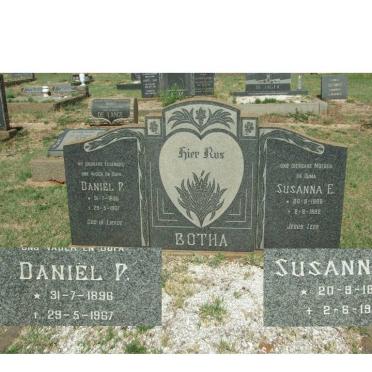 BOTHA Daniel P. 1898-1967 &amp; Susanna E. 1898-1982