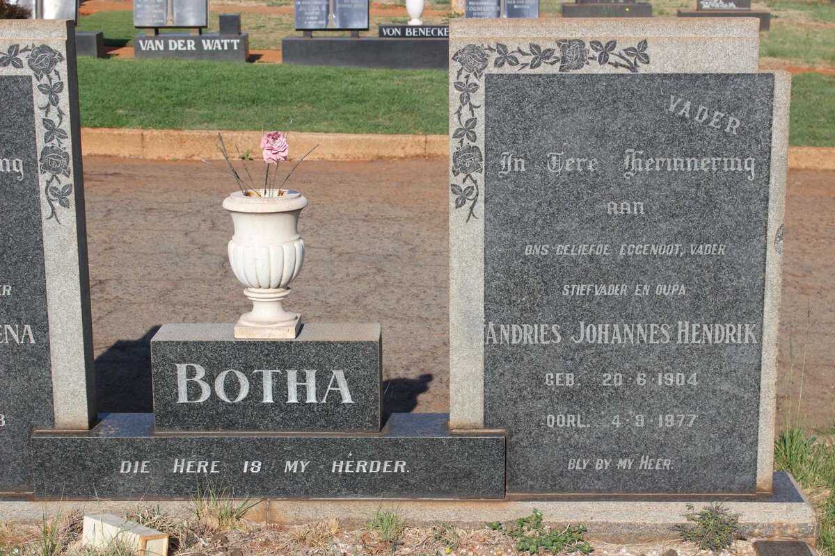 BOTHA Andries Johannes Hendrik 1904-1977