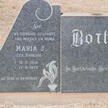 BOTHA Maria J. nee BARNARD 1914-1976