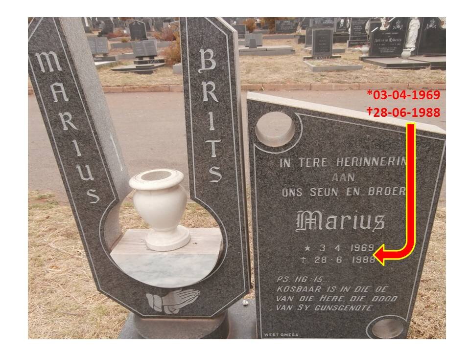 BRITS Marius 1969-1988