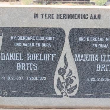BRITS Daniël Roeloff 1897-1972 &amp; Martha Elizabeth 1905-1989