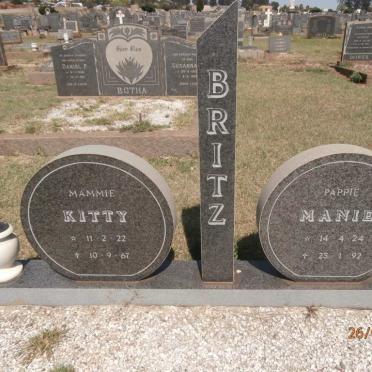 BRITZ Manie 1924-1992 &amp; Kitty 1922-1967