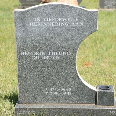 BRUYN Hendrik Theunis, du 1943-2000