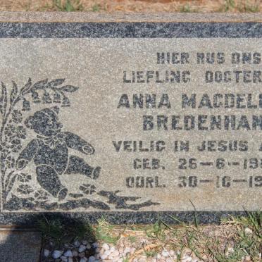 BREDENHANN Anna Magdelena 1965-1965
