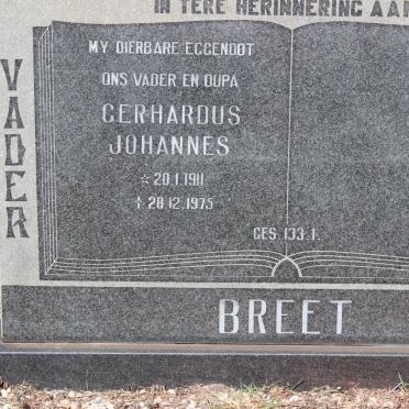 BREET Gerhardus Johannes 1911-1975