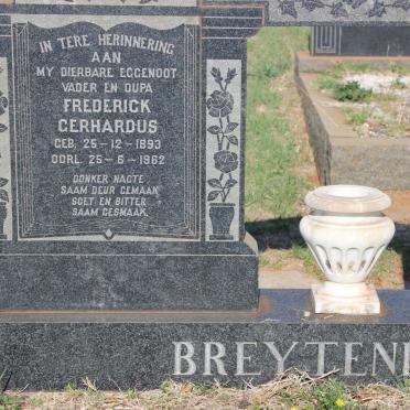 BREYTENBACH Frederick Gerhardus 1893-1962 & Elsie Johanna V. NIEKERK 1898-1981